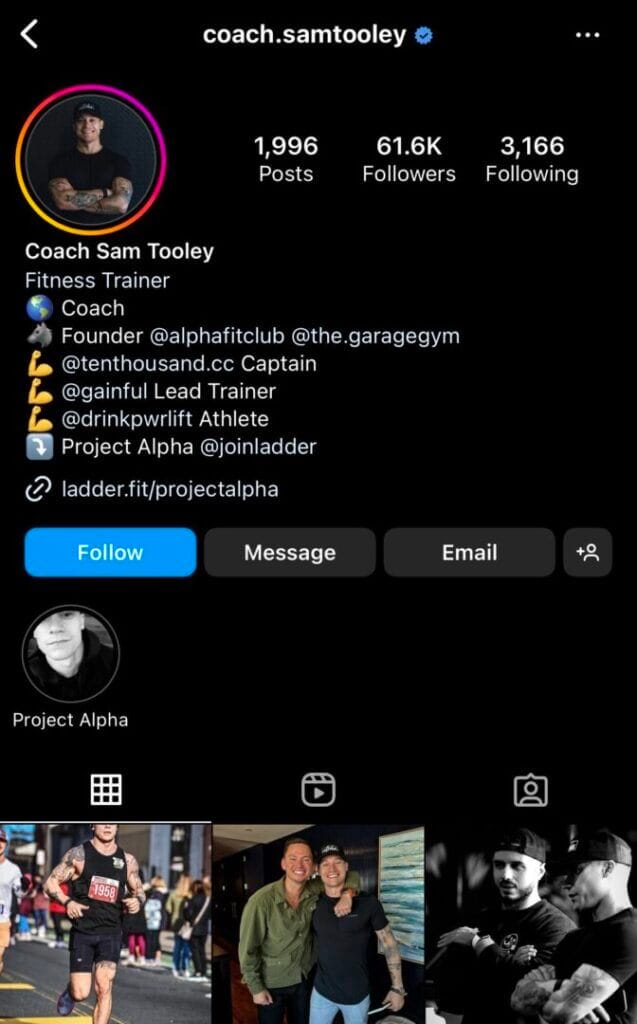 7-figures of PROFIT from group training?! 1 Coach Sam Tooley Instagram