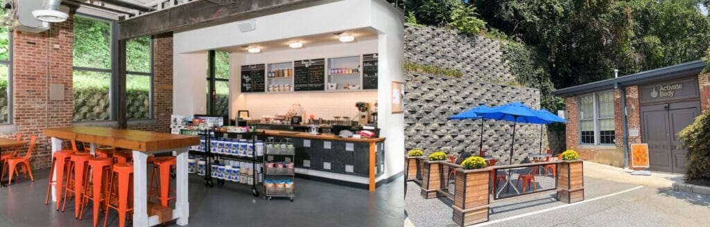 activate body smoothie bar and outdoor patio