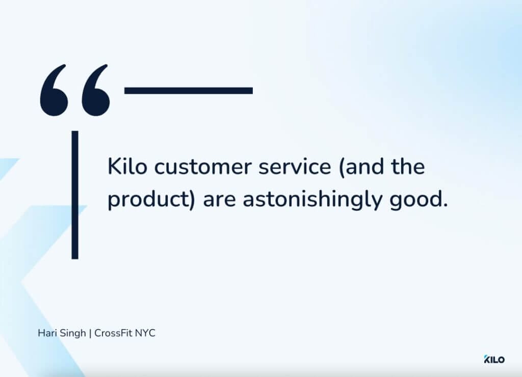CrossFit NYC testimonial for Kilo