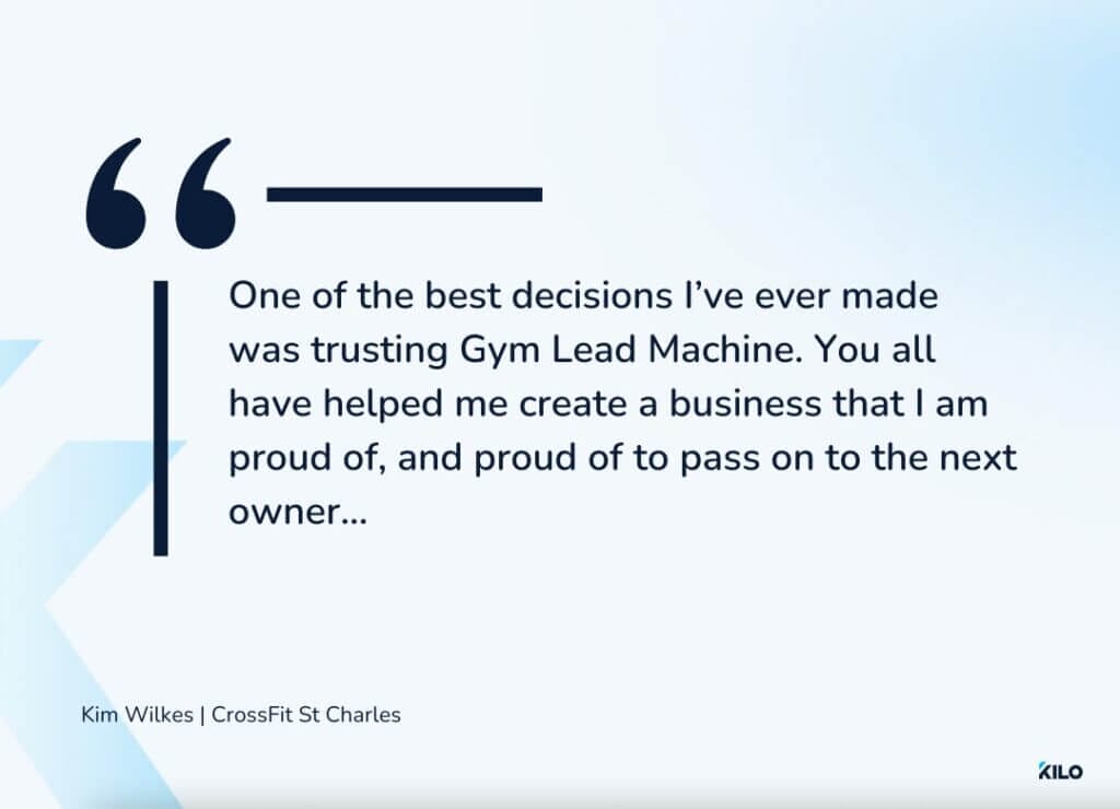 CrossFit St Charles testimonial for Kilo
