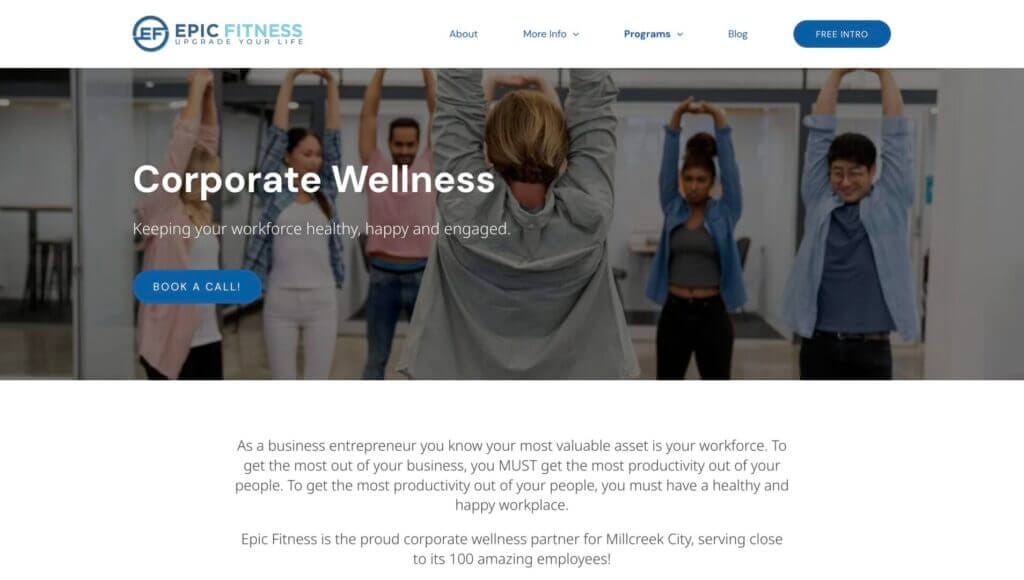 Epic Fitness added 120k thanks to Corporate Wellness