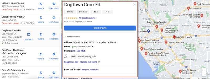 The Guide to Local SEO for Gym Owners 3 google my business crossfit gym 1