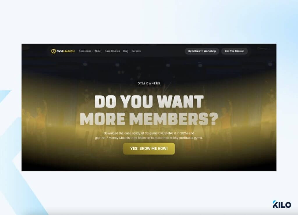gym launch website