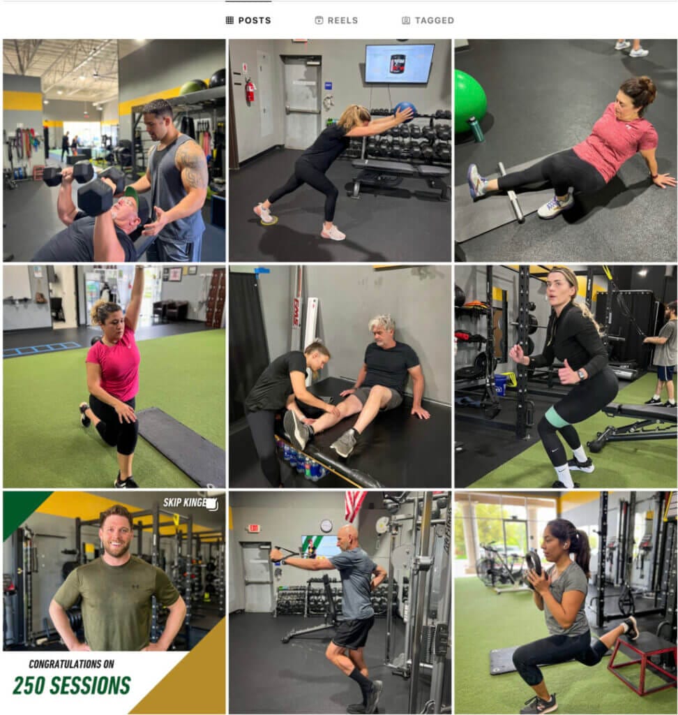 Transform Your Gym’s Online Presence: A Gym Owner’s Guide to Using Instagram 1 gym squares