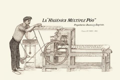 Oven for producing bolillos the “Higiénica Múltiple Póo”