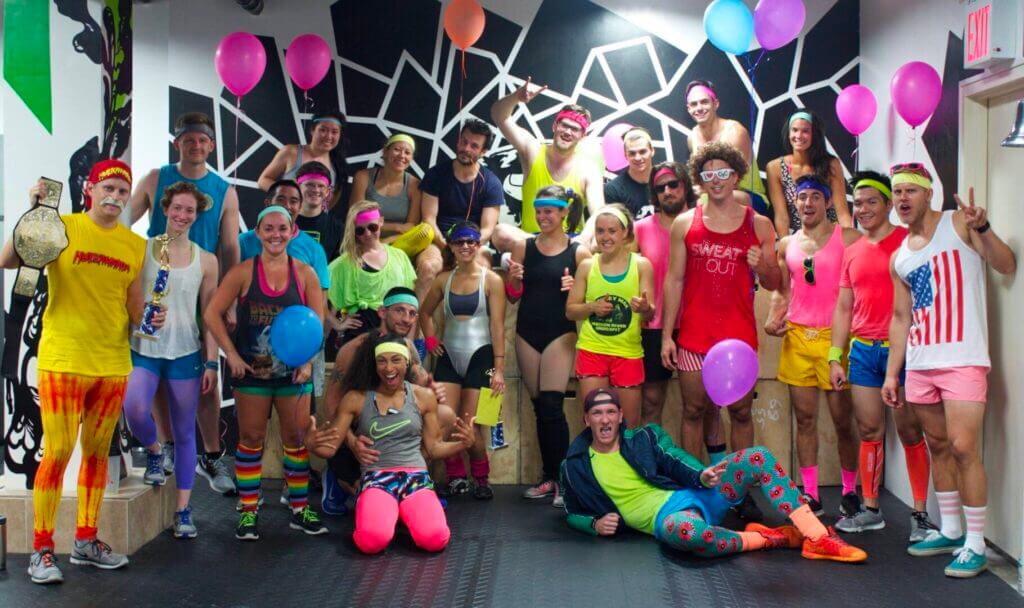 photo from an 80’s-themed workout that resulted in 3 new members