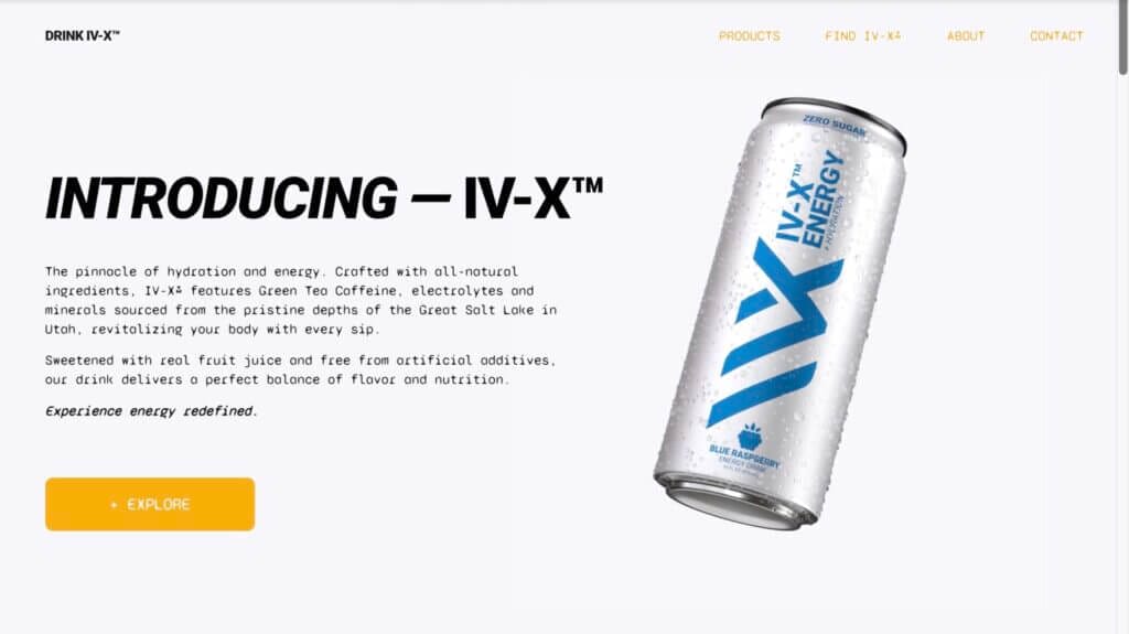 Iron Vault energy drink IV-X
