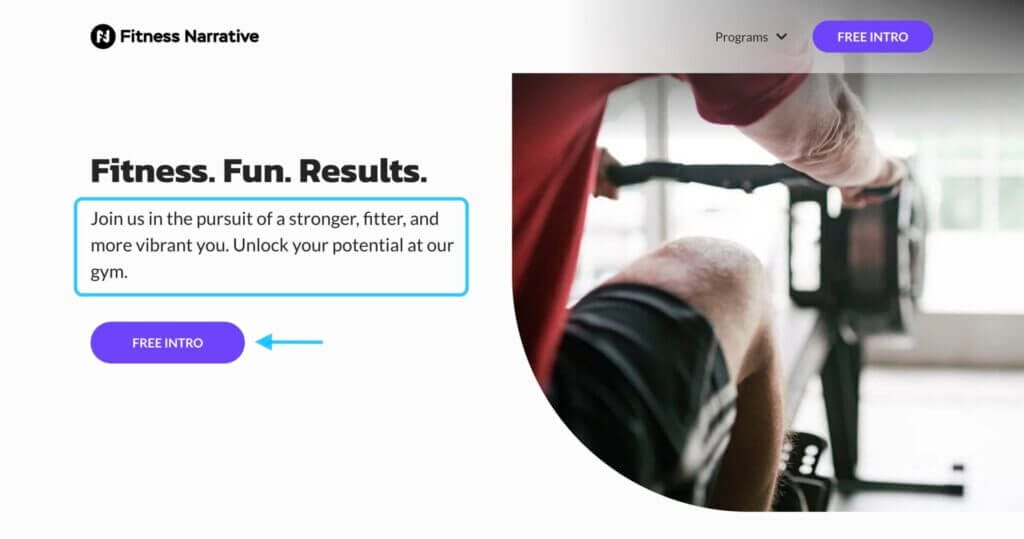 Fitness Narrative highlighted benefits 