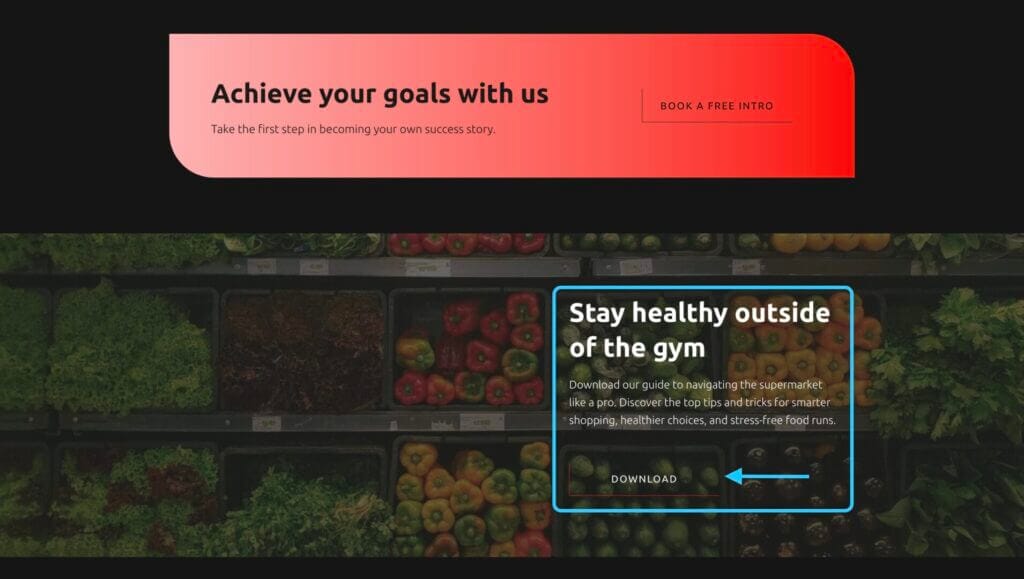 Louka CrossFit lead magnet example
