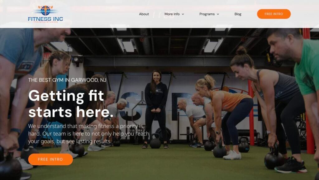 How to Never Run Out of Leads for Your Gym 1 Fitness Inc gym website optimized to get more leads
