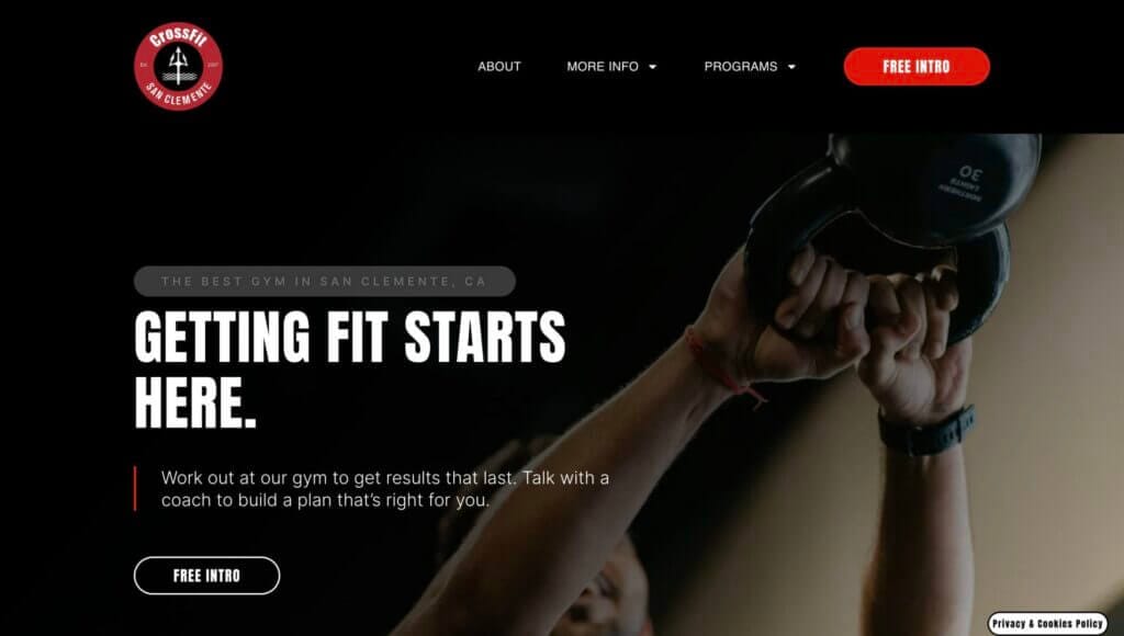 6 SEO Strategies for Gym Owners to Dominate Google Rankings 1 example of a Kilo gym website with excellent SEO