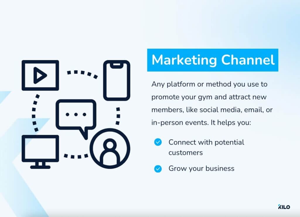 know marketing channels for your gym