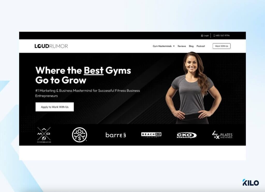 Loud Rumor website for marketing and business mentorship