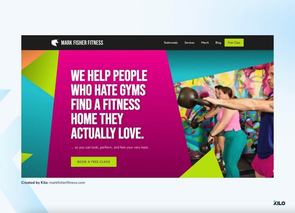 Mark Fisher Fitness gym website