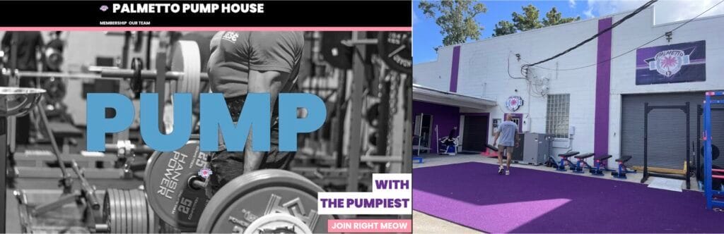 Inside a powerlifting gym with 560 members 1 Palmetto Pump House gym instalations