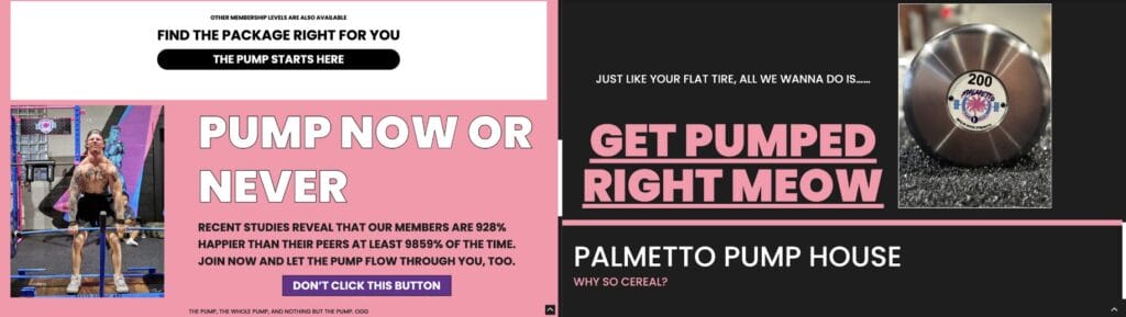 Pametto Pump House bright colorful branding