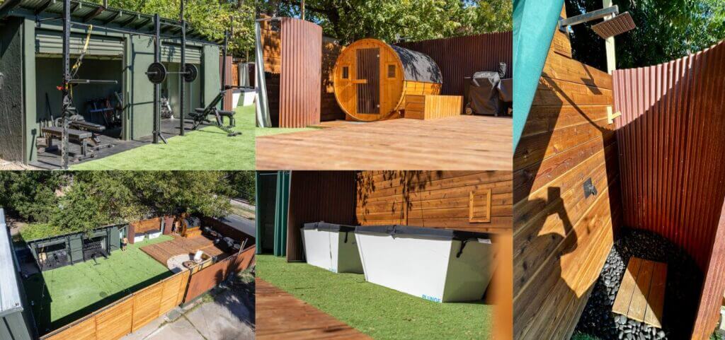 Dan Purington’s CrossFit gym that has outdoor workout space