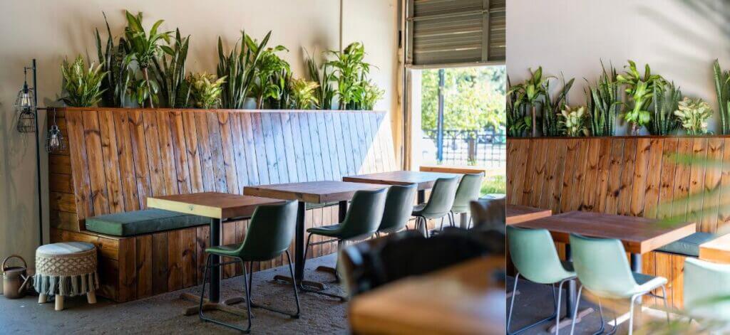gym design with indoor and outdoor areas