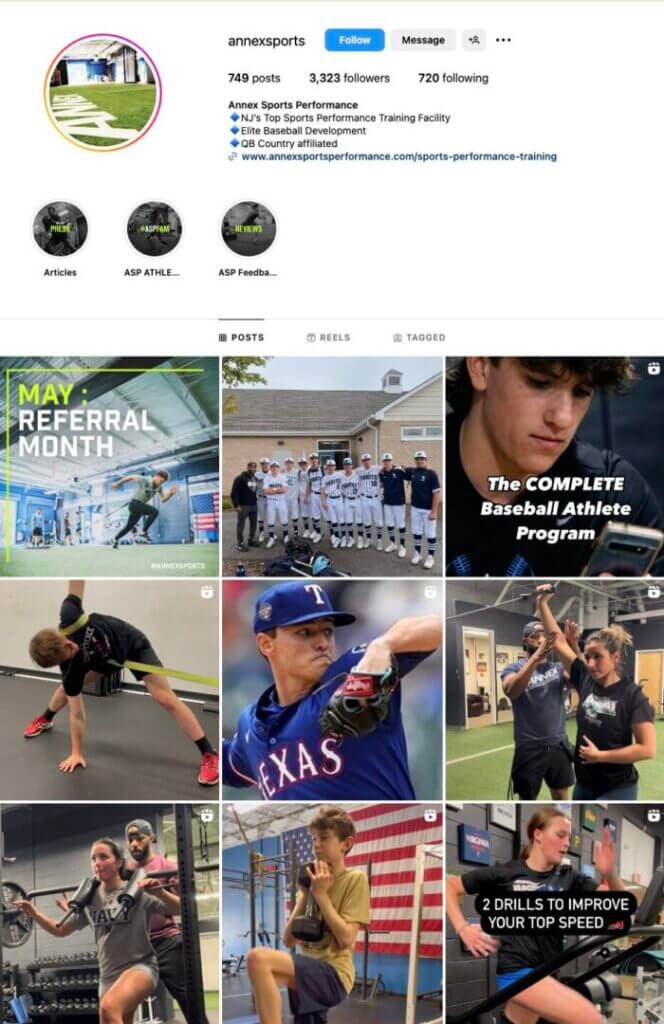 ANNEX Sports Instagram