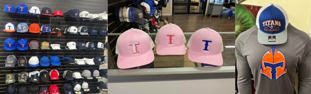 Titans Sports Academy hats line