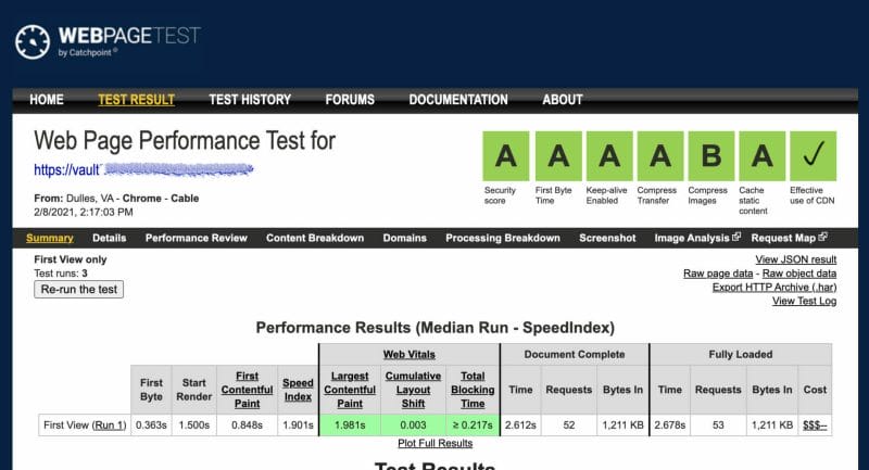 The Guide to Local SEO for Gym Owners 8 vault template speed score 1