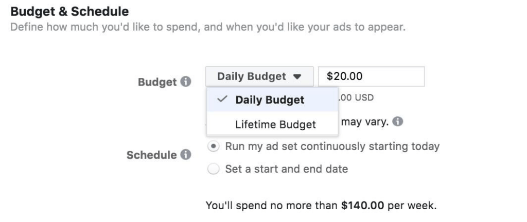 15. set budget