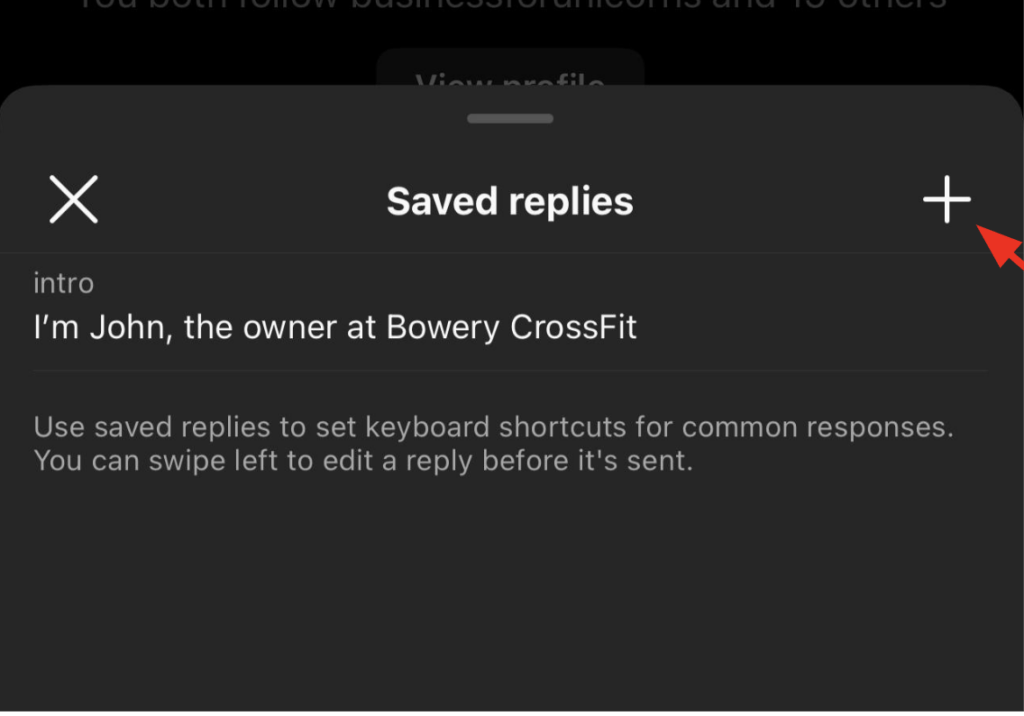 16 Instagram saved replies 2