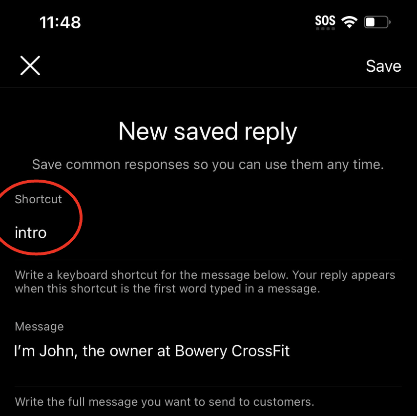17 Instagram saved replies 3