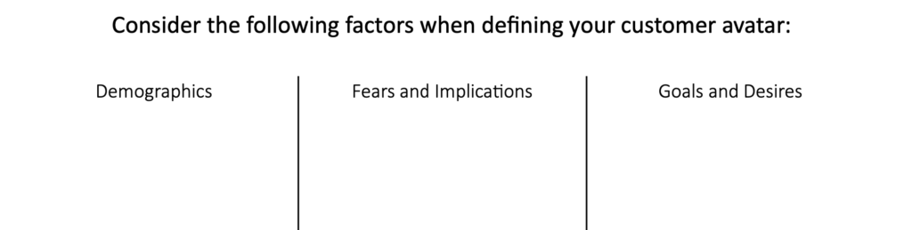 client avatar factors