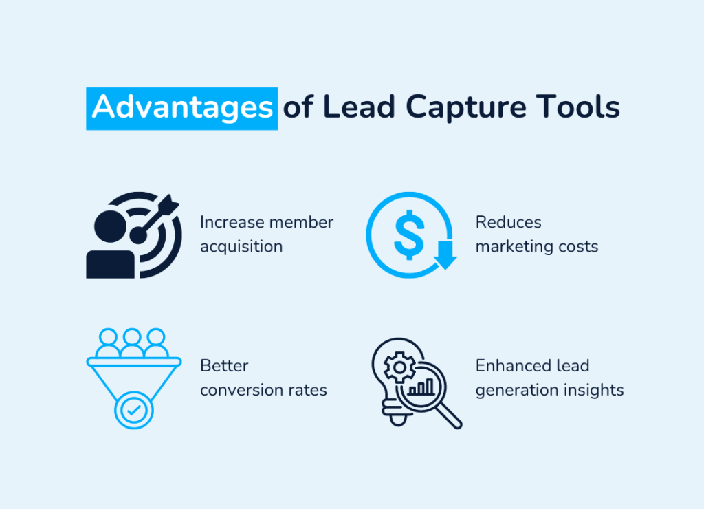 lead capture tools advantages