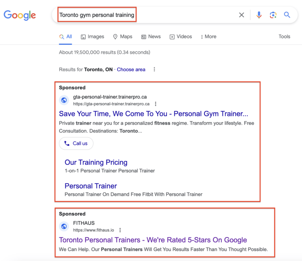 Google Ads or Facebook Ads: What’s Best for Your Fitness Business? 1 Kilo Google Ads image 1