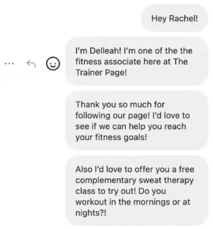 contact your new instagram followers to get new leads