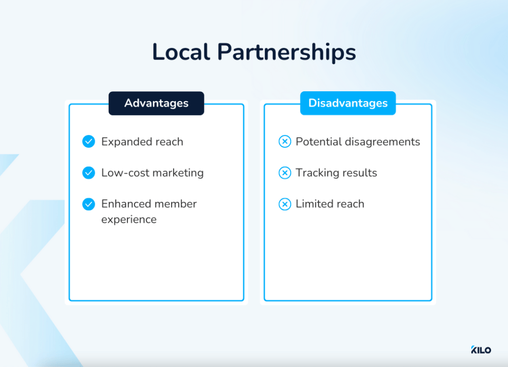 local partnerships for your gym